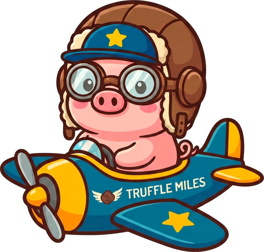 The Truffle Miles pilot, flying above the clouds